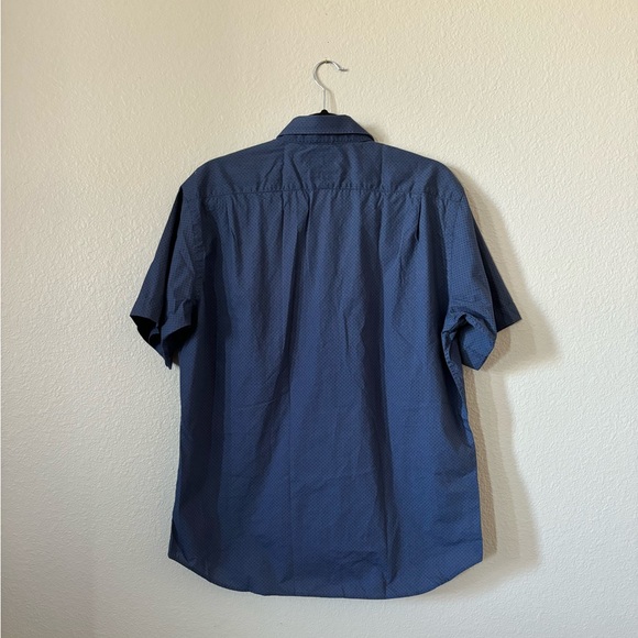 Thomas Dean Short Sleeve Button Down Size Large - Picture 2 of 5
